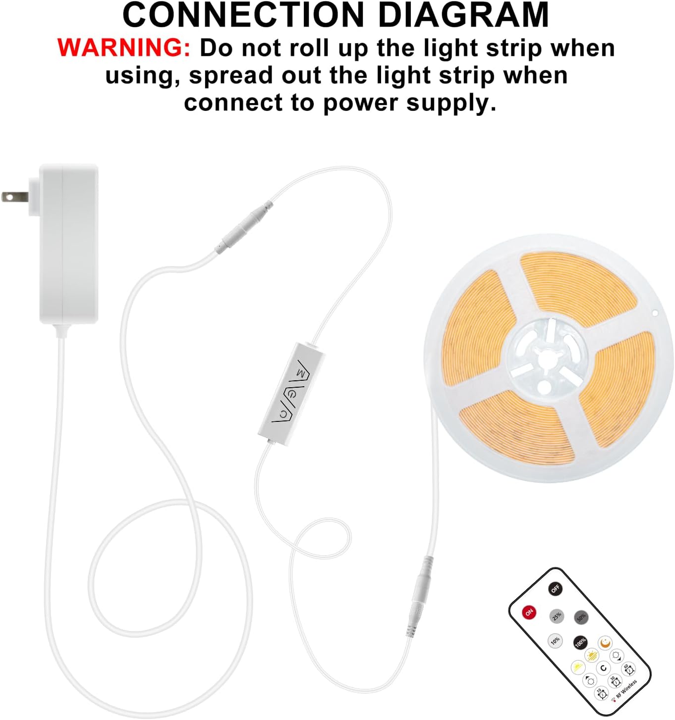 Lumistrips COB LED Strip Light – Under-Cabinet Work Lighting for Kitchens and Craft Stations