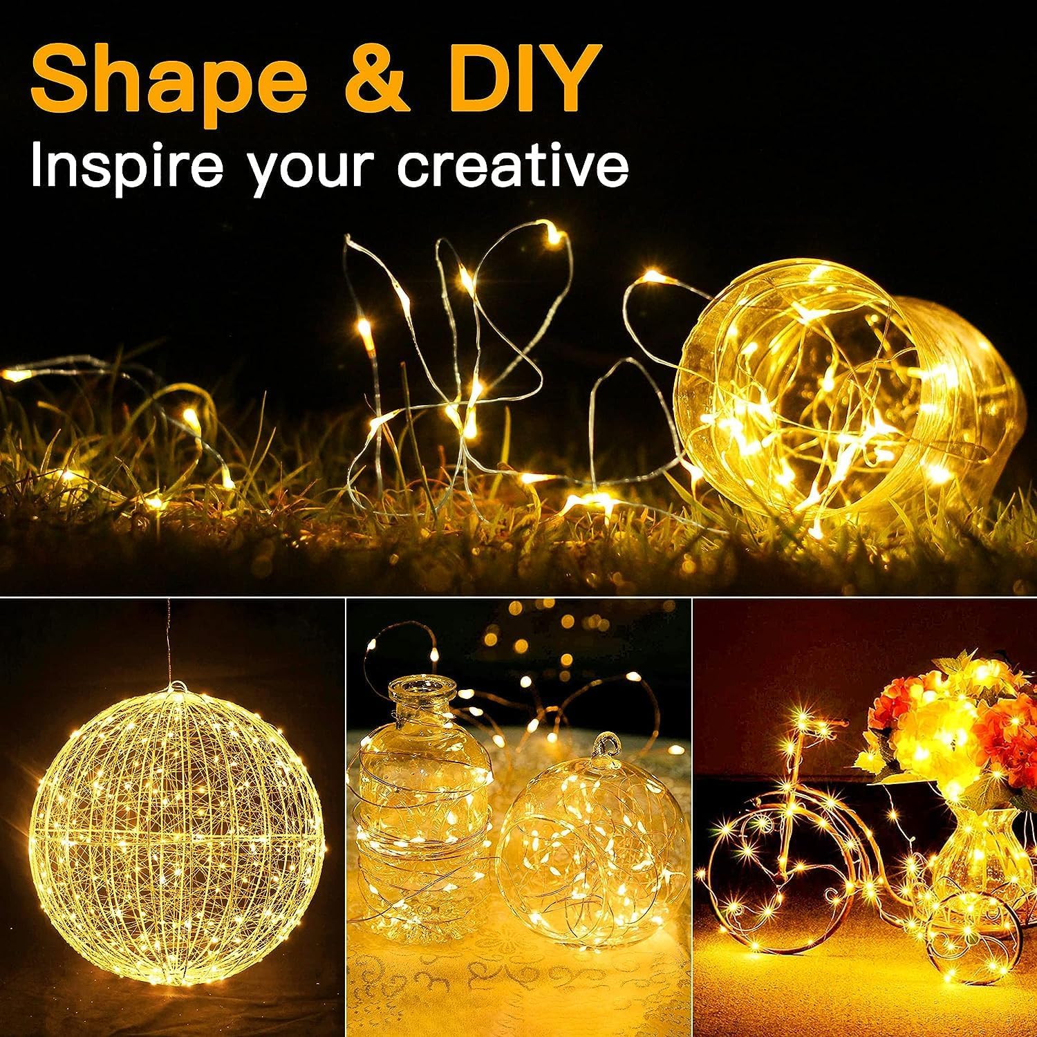 Lumoonos Starry String Lights – Less-is-More Ambient Accent for Neutral, Uncluttered Spaces
