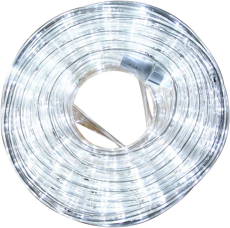 Lumoonosity 240 LED Rope Lights – Heavy-Duty Outdoor Lighting for Christmas Rooflines, Pergolas, and Landscape Beds