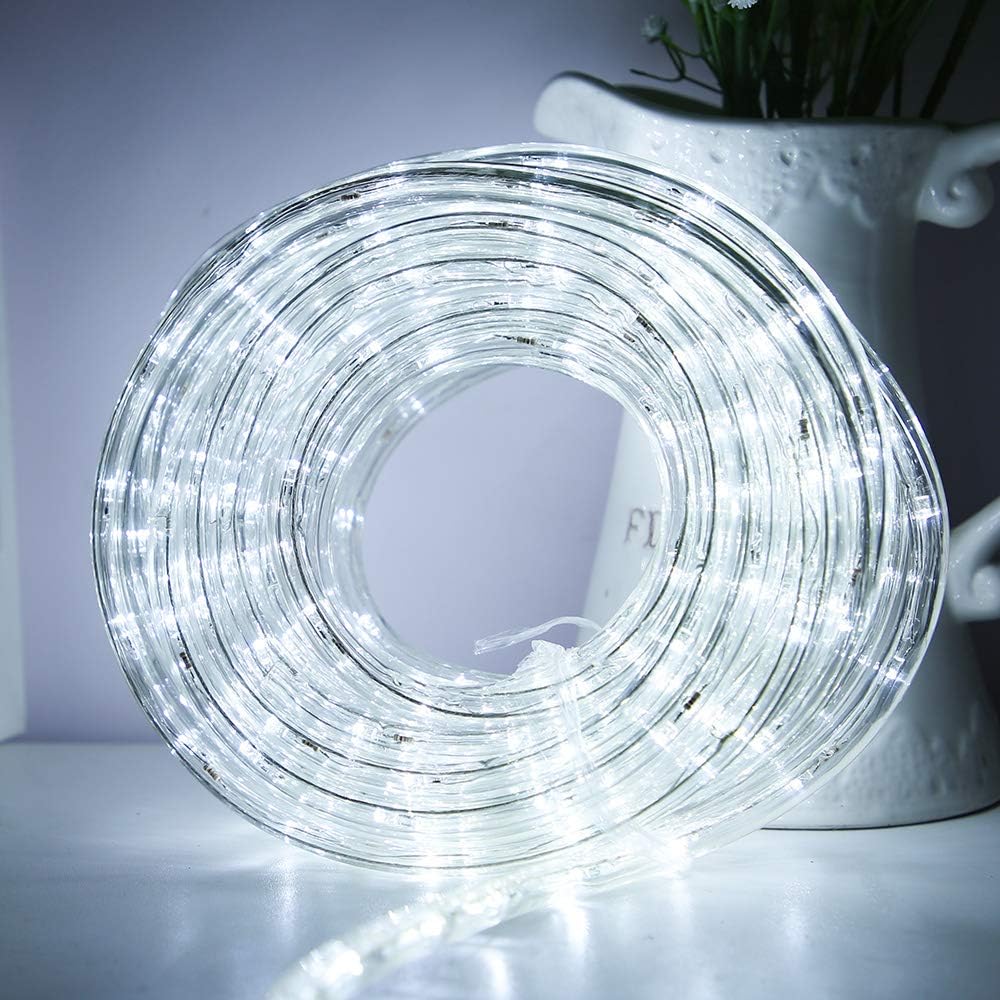 Lumoonosity 240 LED Rope Lights – Heavy-Duty Outdoor Lighting for Christmas Rooflines, Pergolas, and Landscape Beds