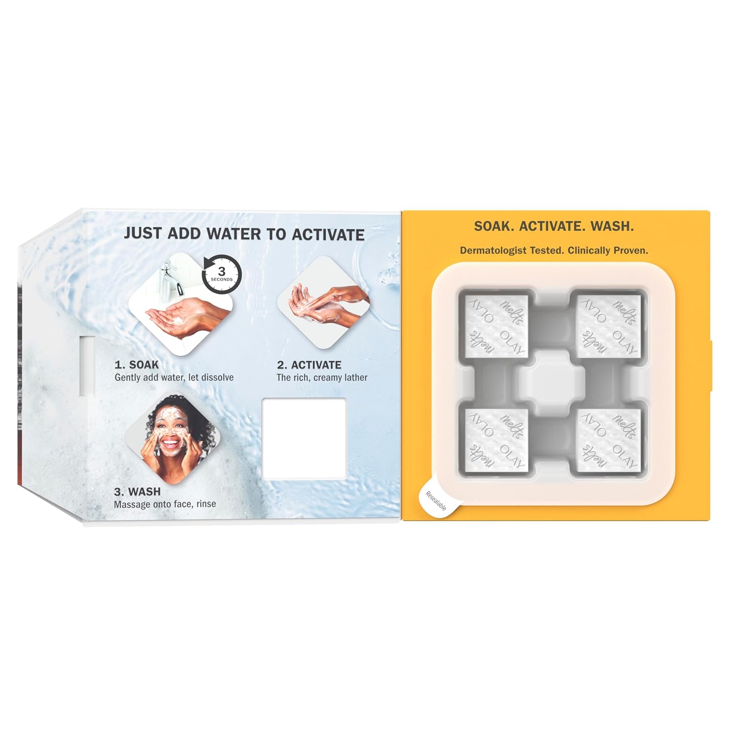 Luxury Facial Cleanser – Dermatologist-Tested Melts in Elegant Resealable Packaging
