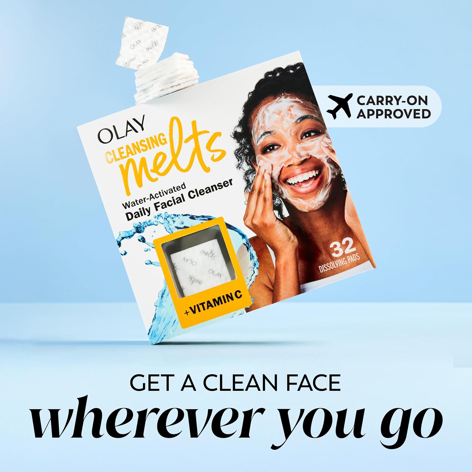 Luxury Facial Cleanser – Dermatologist-Tested Melts in Elegant Resealable Packaging