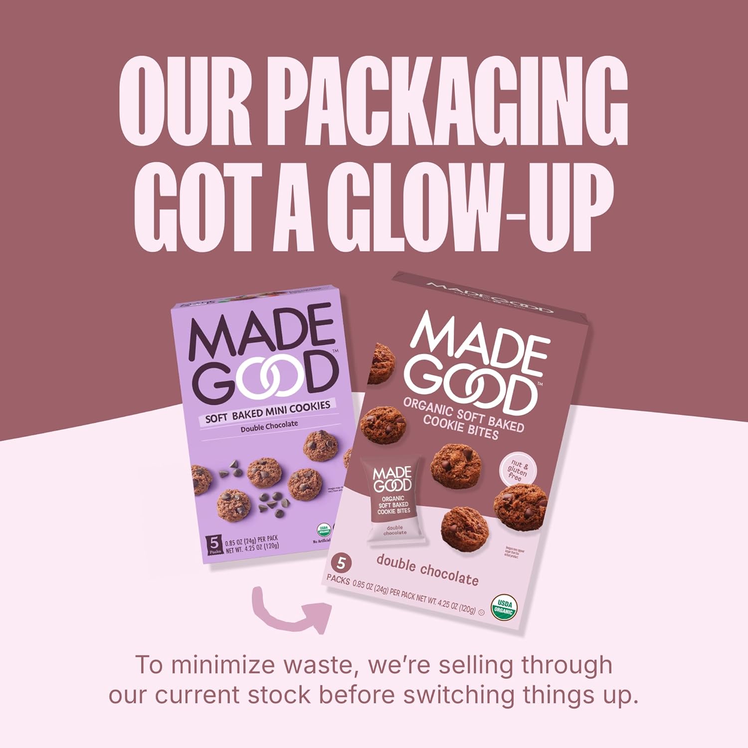 MadeGood Double Chocolate Soft-Baked Cookies – Organic Better-For-You Treat for Mindful Snackers