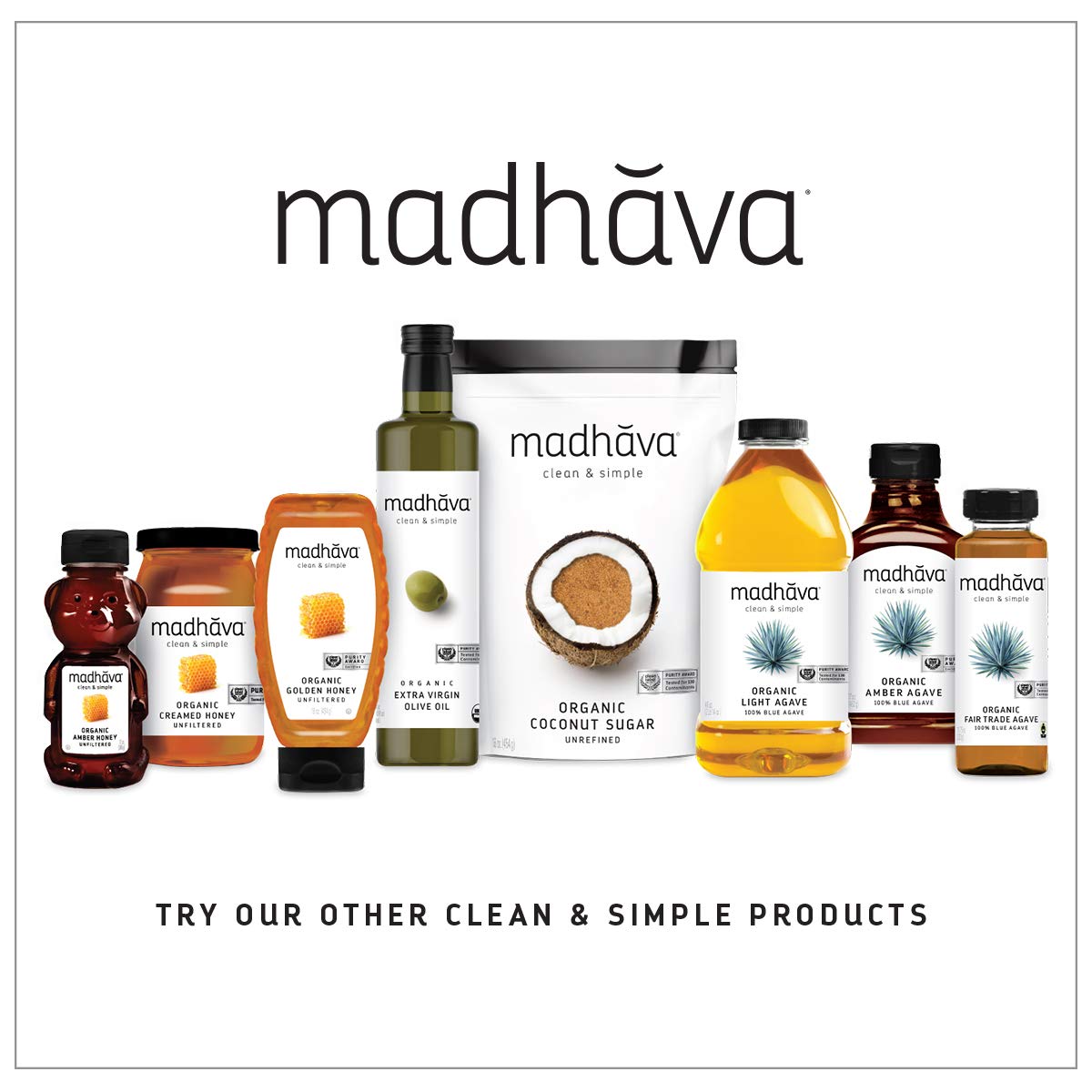 Madhava Pure Blue Agave Syrup – Third-Party Tested Sugar Alternative for Ingredient-Conscious Homes