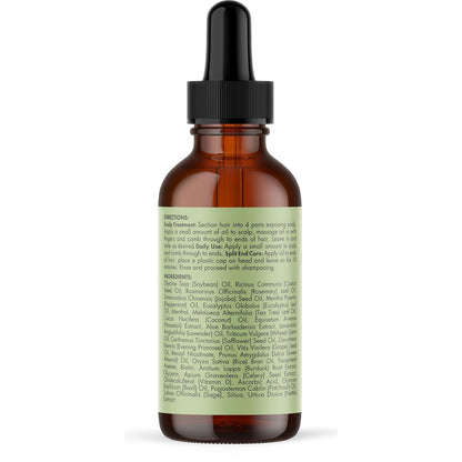 Mielle Organics Biotin Hair Oil – Herbal Rosemary & Peppermint Aroma for Meditation Self-Care