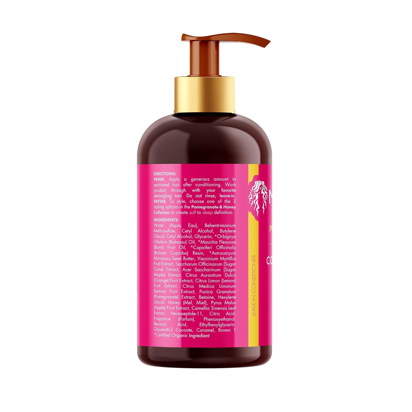 Mielle Organics Pomegranate & Honey Leave-In Conditioner – Clean, Naturally Derived Hair Care for Daughters with Textured Strands
