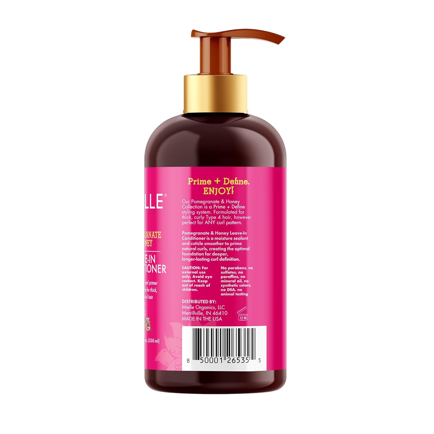 Mielle Organics Pomegranate & Honey Leave-In Conditioner – Clean, Naturally Derived Hair Care for Daughters with Textured Strands