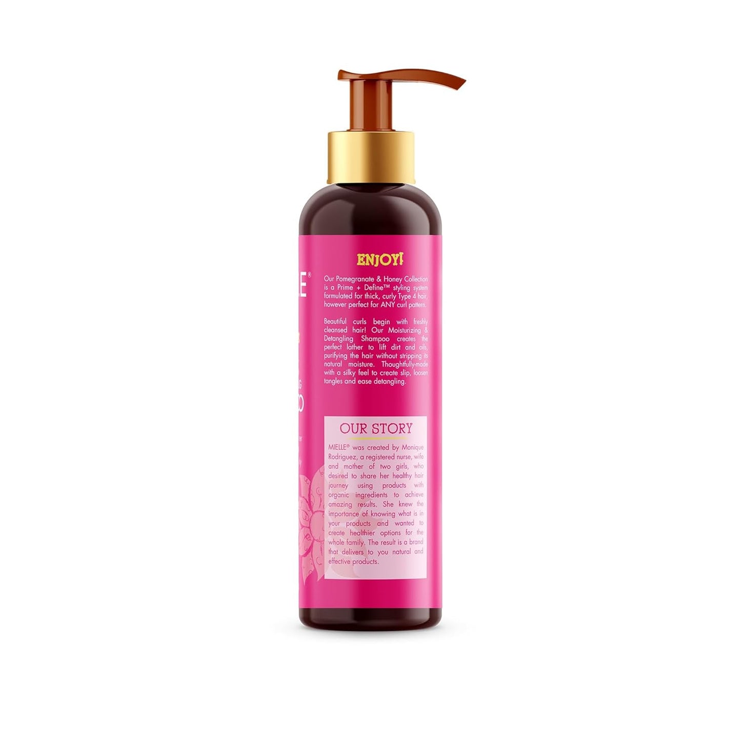 Mielle Organics Pomegranate & Honey Shampoo – Mindful Wash Day Detox for Tightly Curled Natural Hair
