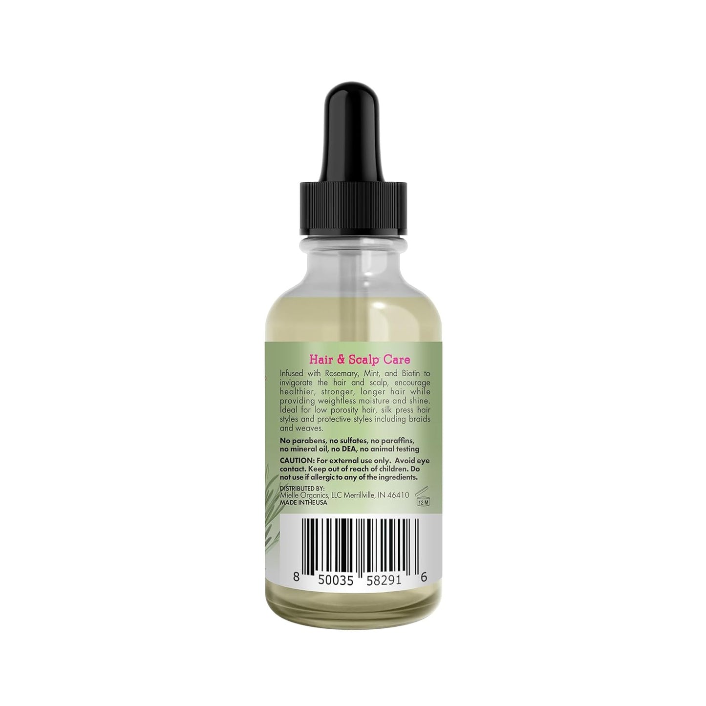 Mielle Organics Rosemary Mint Light Hair Oil – Elevated Hair Treatment for the Refined Self-Care Ritual