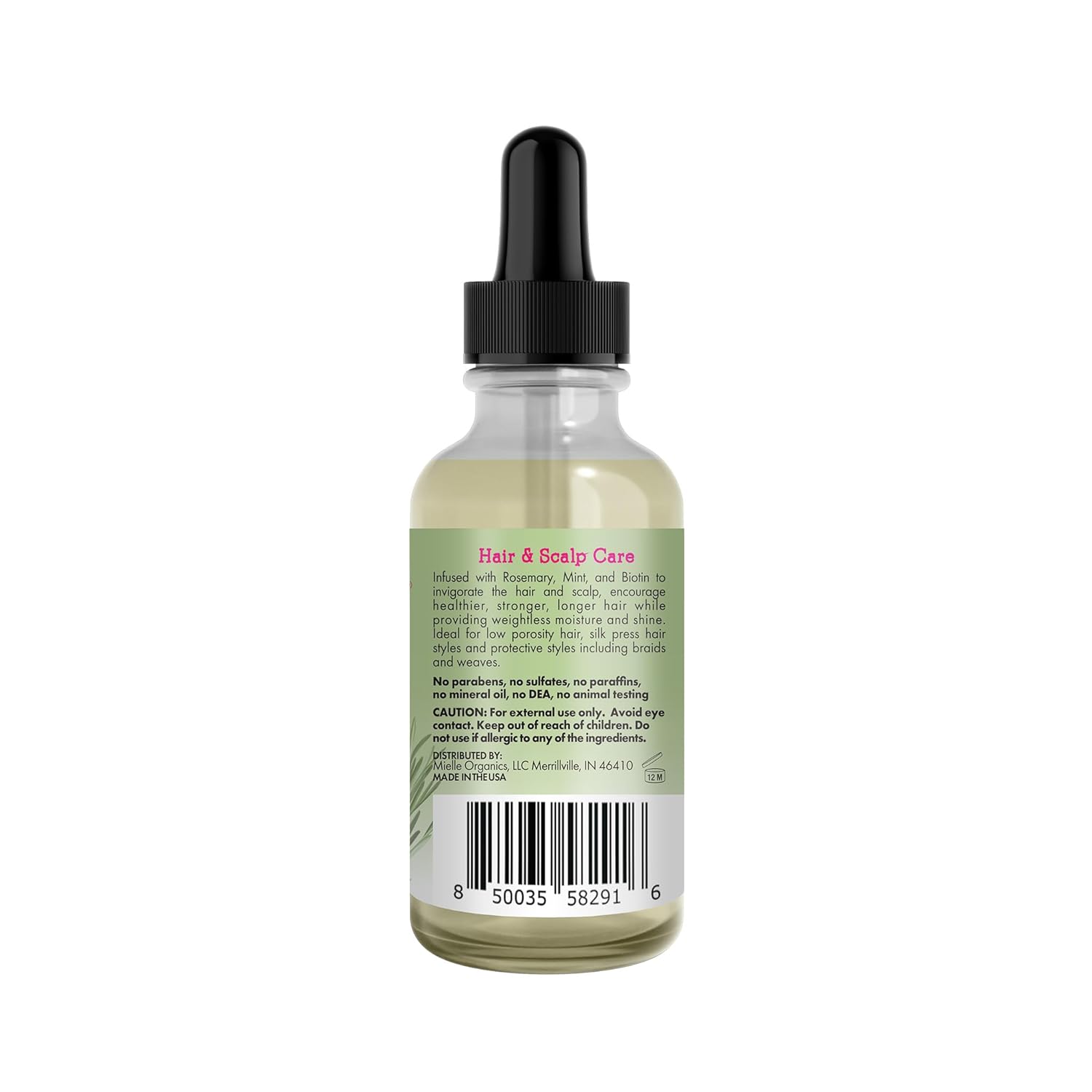 Mielle Organics Rosemary Mint Light Hair Oil – Elevated Hair Treatment for the Refined Self-Care Ritual