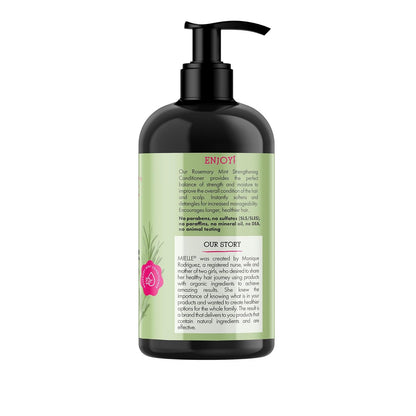 Mielle Organics Rosemary Mint Strengthening Conditioner – Hydrating Biotin Treatment to Support Stronger Strands on Wellness Sundays, 20 oz