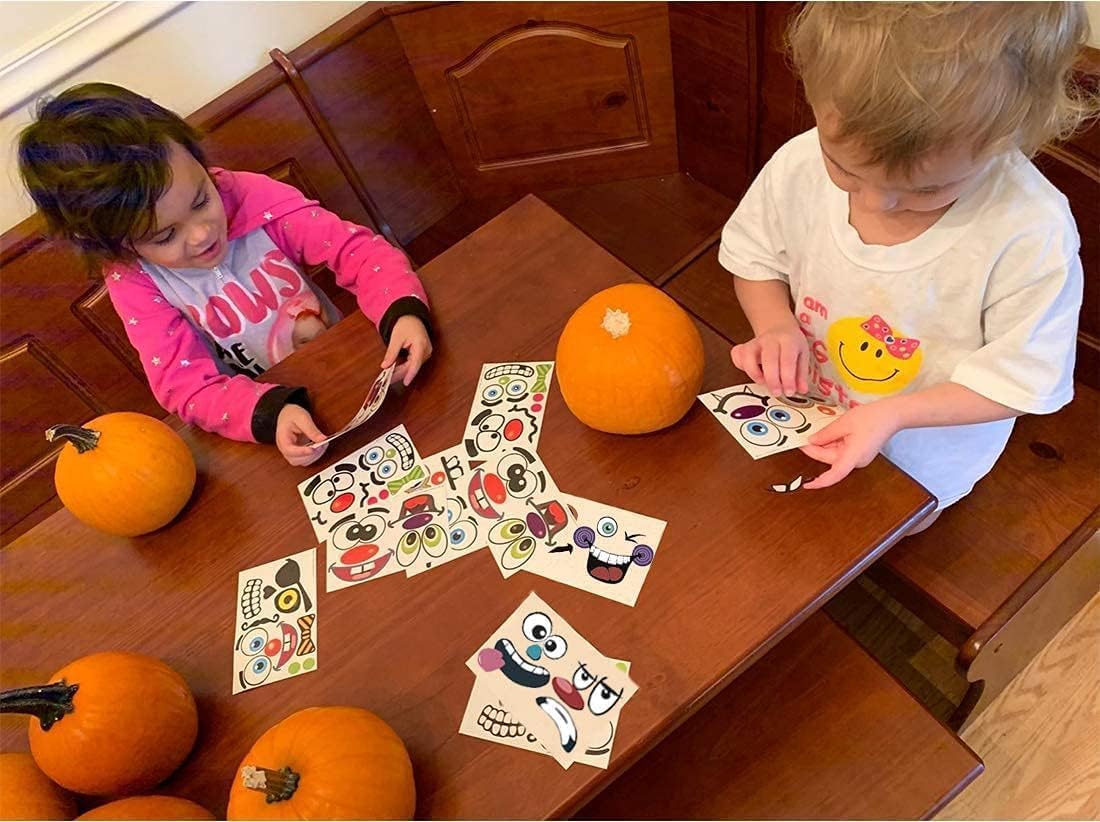 MiniPumpkin Sticker Kit – No-Mess, No-Knife Pumpkin Decorating Safe Around Toddlers