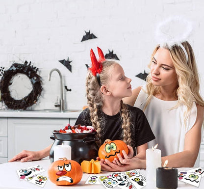 MiniPumpkin Sticker Kit – No-Mess, No-Knife Pumpkin Decorating Safe Around Toddlers