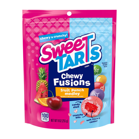 mixed fruit flavor assortment including cherry, grape, lemon, apple, orange, and various punch flavors