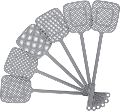 MR.SIGA 6 Pack Minimalist Fly Swatter, Clean Line Handheld Bug Swatter with Hanging Loop for Intentional Spaces