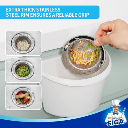 MR.SIGA Kitchen Drain Strainer – Easy-Clean Tool for Stress-Free Family Meal Prep