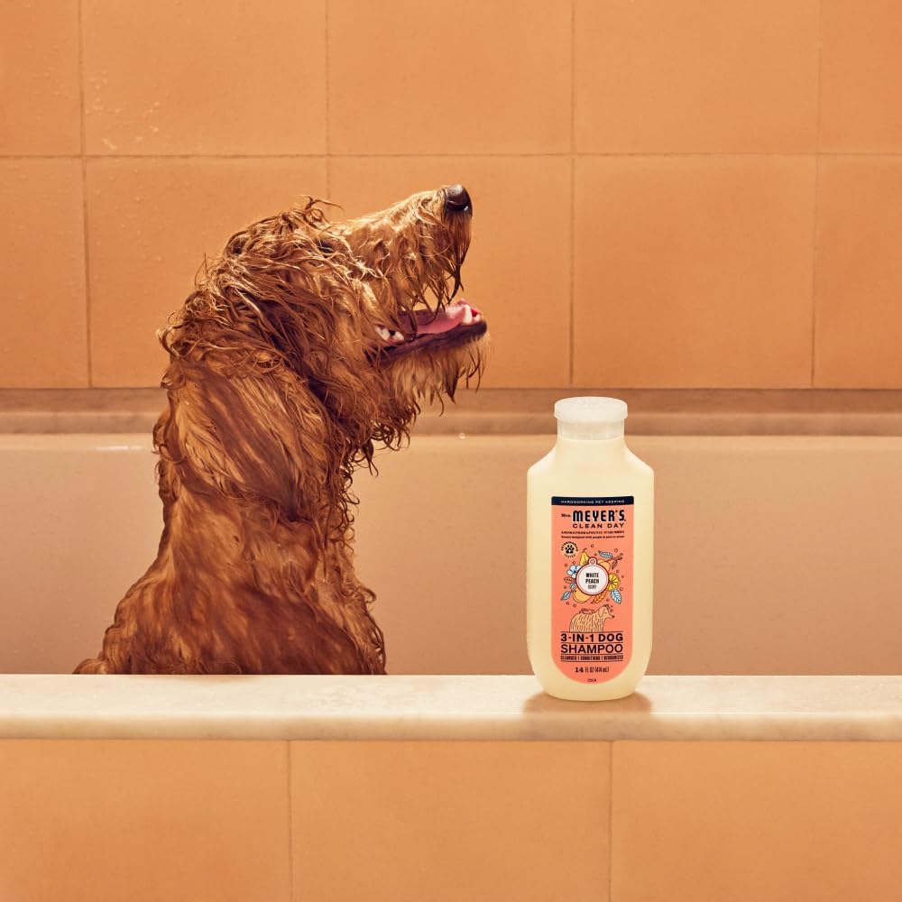 Mrs. Meyer's Clean Day 3-in-1 Dog Shampoo, Fragrance-Forward Rinse for a Cozy Home Atmosphere
