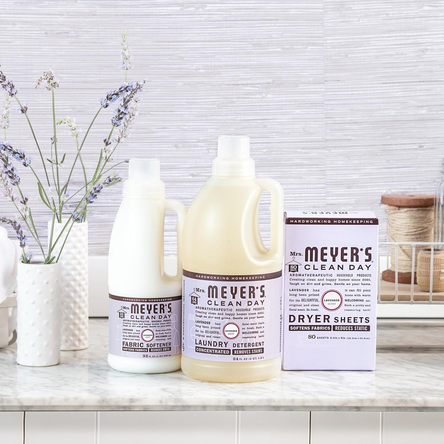 Mrs. Meyer's Clean Day Cruelty-Free Dryer Sheets – Perfect Housewarming Gift for Her