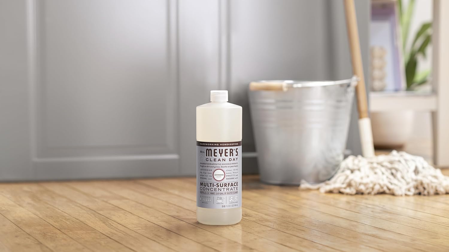 Mrs. Meyer's Clean Day Lavender Concentrate – All-Surface Cleaning Refill for Clutter-Free Kitchen and Bathroom Counters