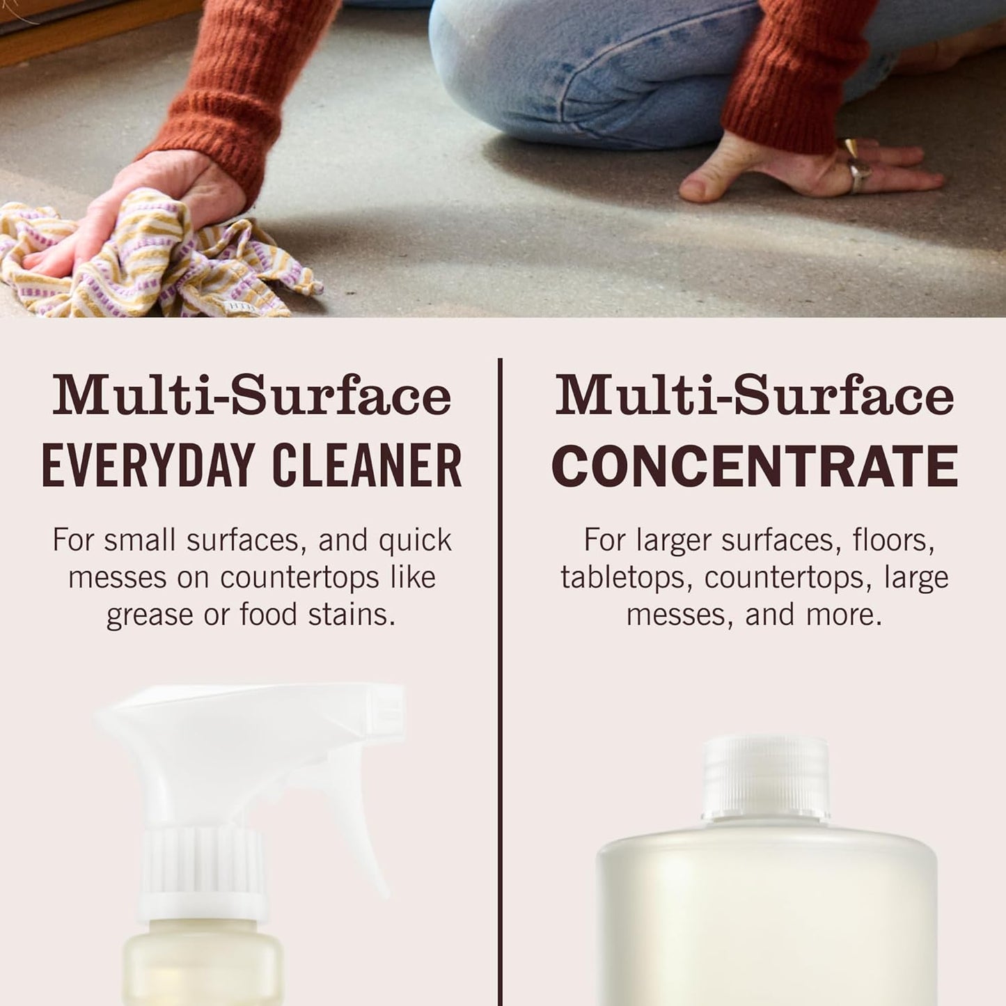 Mrs. Meyer's Clean Day Lavender Concentrate – All-Surface Cleaning Refill for Clutter-Free Kitchen and Bathroom Counters