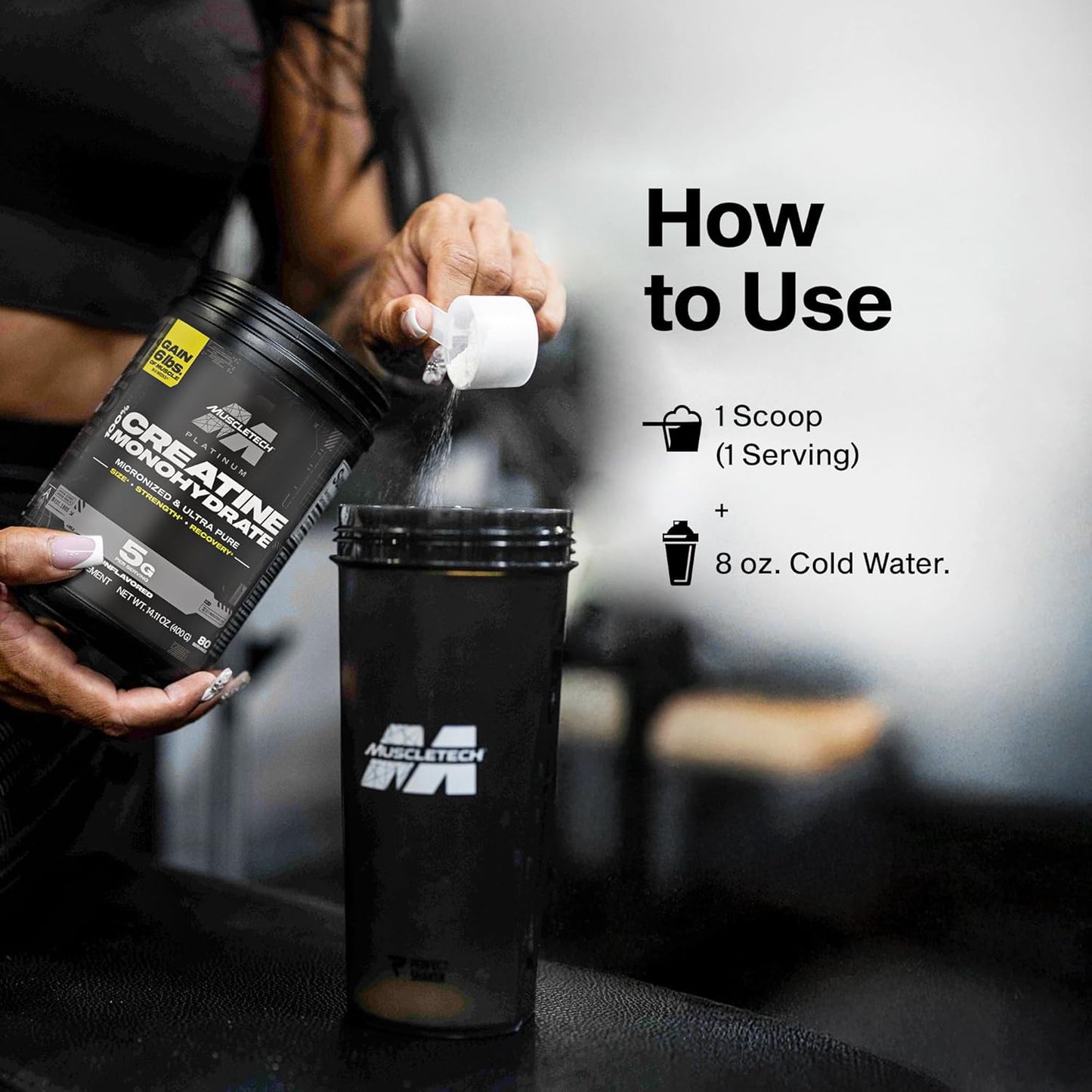 MuscleTech Unflavored Creatine Powder – Productivity Stack for Remote Workers Managing Strength and Energy Routines
