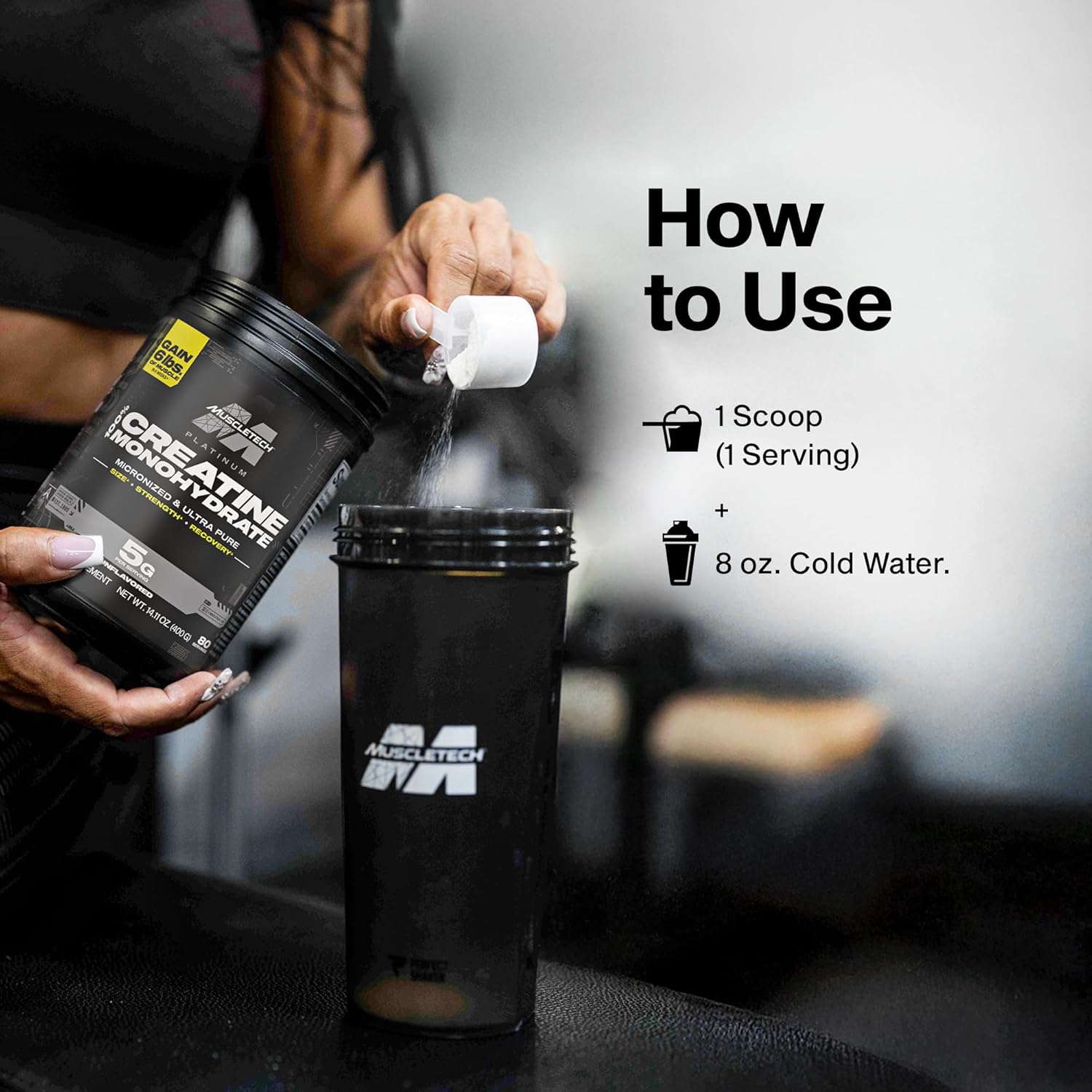 MuscleTech Unflavored Creatine Powder – Productivity Stack for Remote Workers Managing Strength and Energy Routines