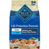 Blue Buffalo Life Protection Senior Dry Dog Food – Wholesome, Vet-Formulated Recipe Free of Artificial Flavors for Older Dogs, 15 lb