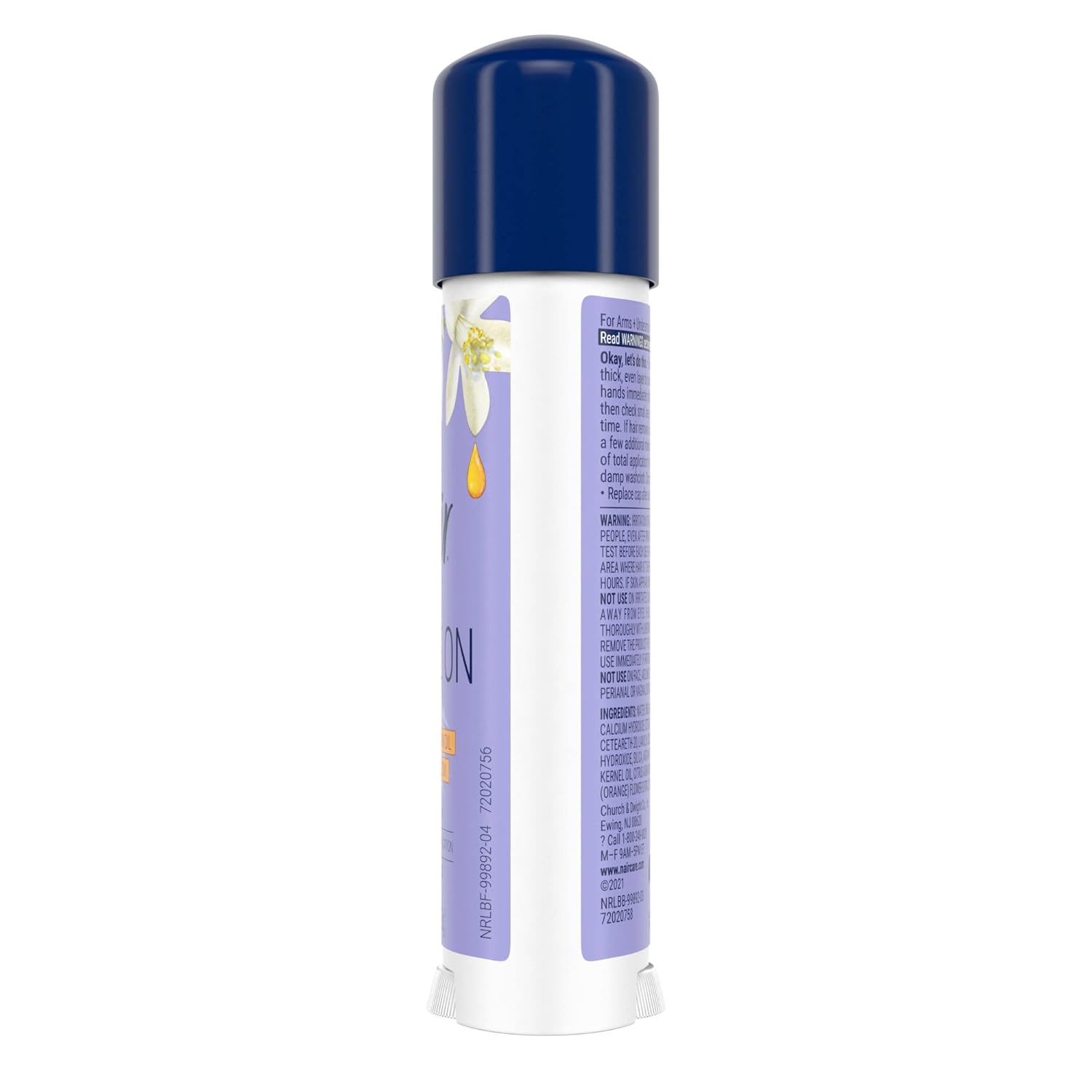 Nair Glide On Depilatory Cream – Minimalist Bathroom Grooming, Neutral-Toned Travel Stick for Uncluttered Routines
