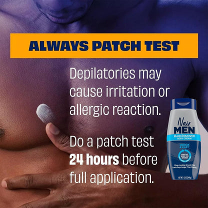 Nair Men Depilatory Pack of 2 – Pre-Sport Body Prep for Gym, Locker Room & Beyond