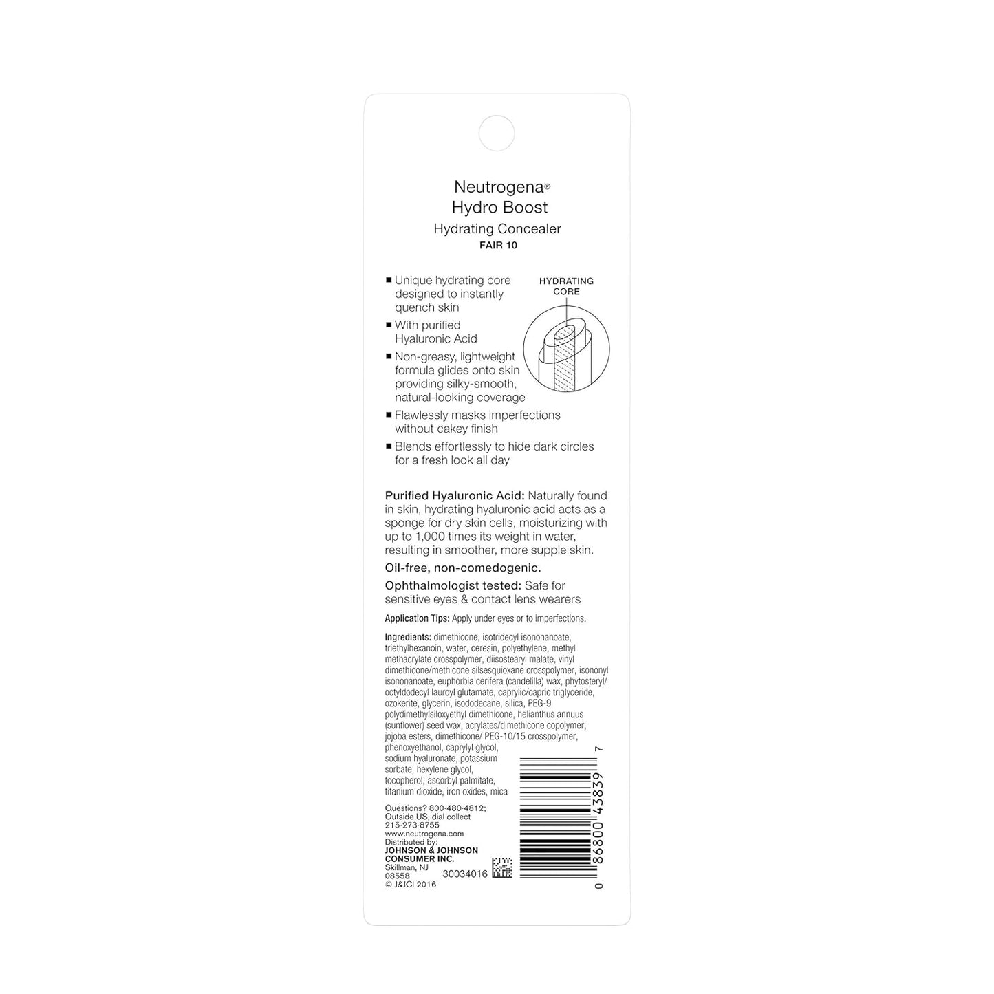 Neutrogena Hydro Boost Concealer – Elevated Beauty Essential with Hyaluronic Acid Core