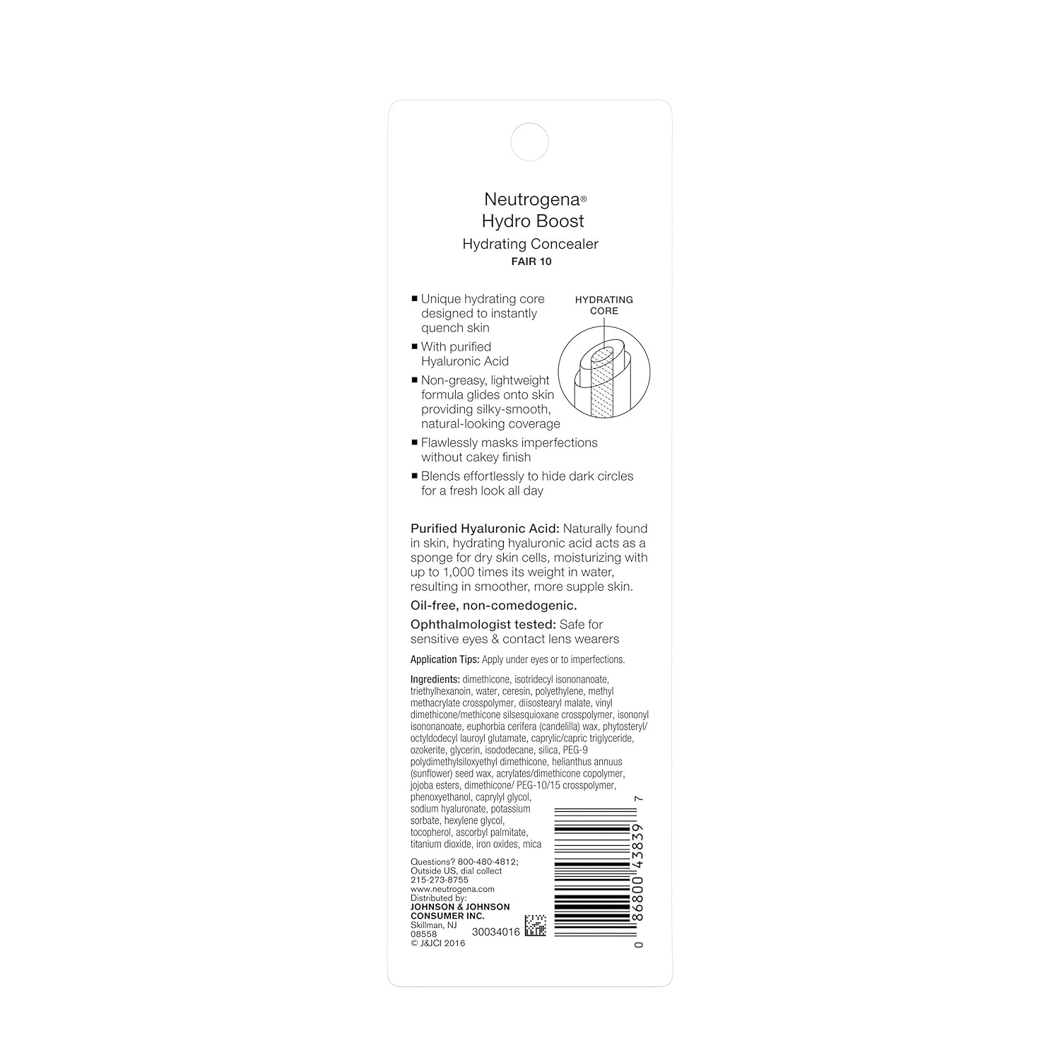 Neutrogena Hydro Boost Concealer – Elevated Beauty Essential with Hyaluronic Acid Core