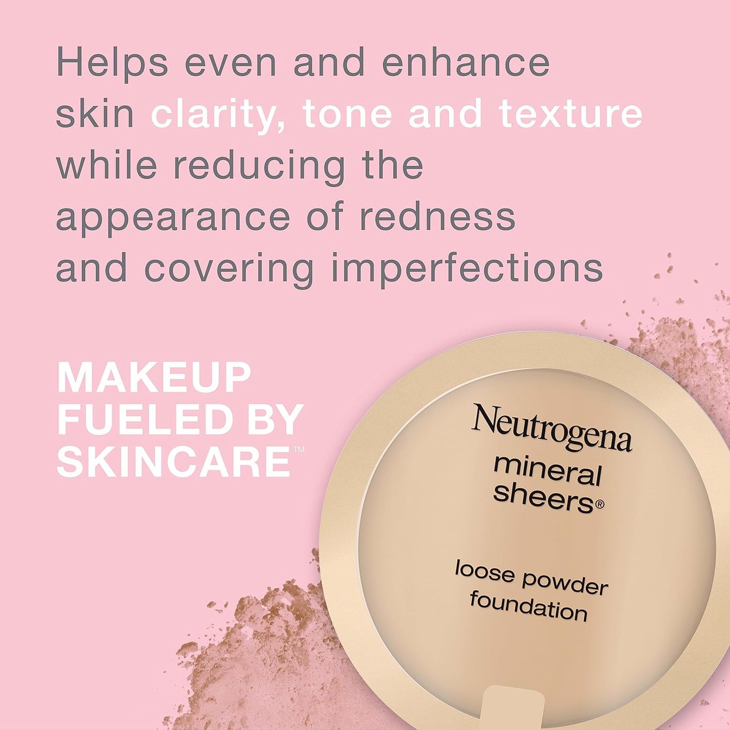 Neutrogena Mineral Sheers Foundation Powder – Luxe Sheer-to-Medium Coverage, 6-Shade Range