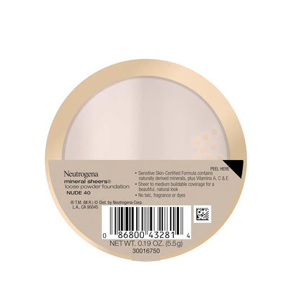 Neutrogena Mineral Sheers Foundation Powder – Luxe Sheer-to-Medium Coverage, 6-Shade Range