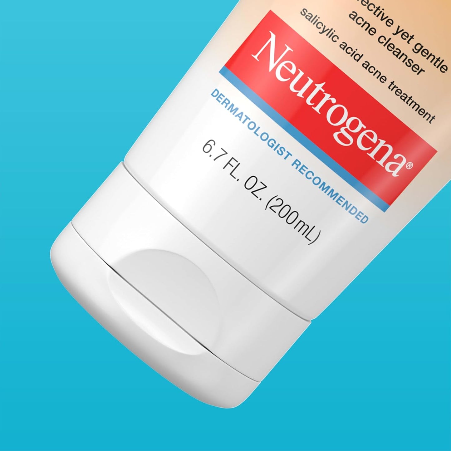 Neutrogena Oil-Free Acne Face Wash Cream Cleanser 2% Salicylic Acid – Gentle Family Acne Wash for Teen and Dorm Use