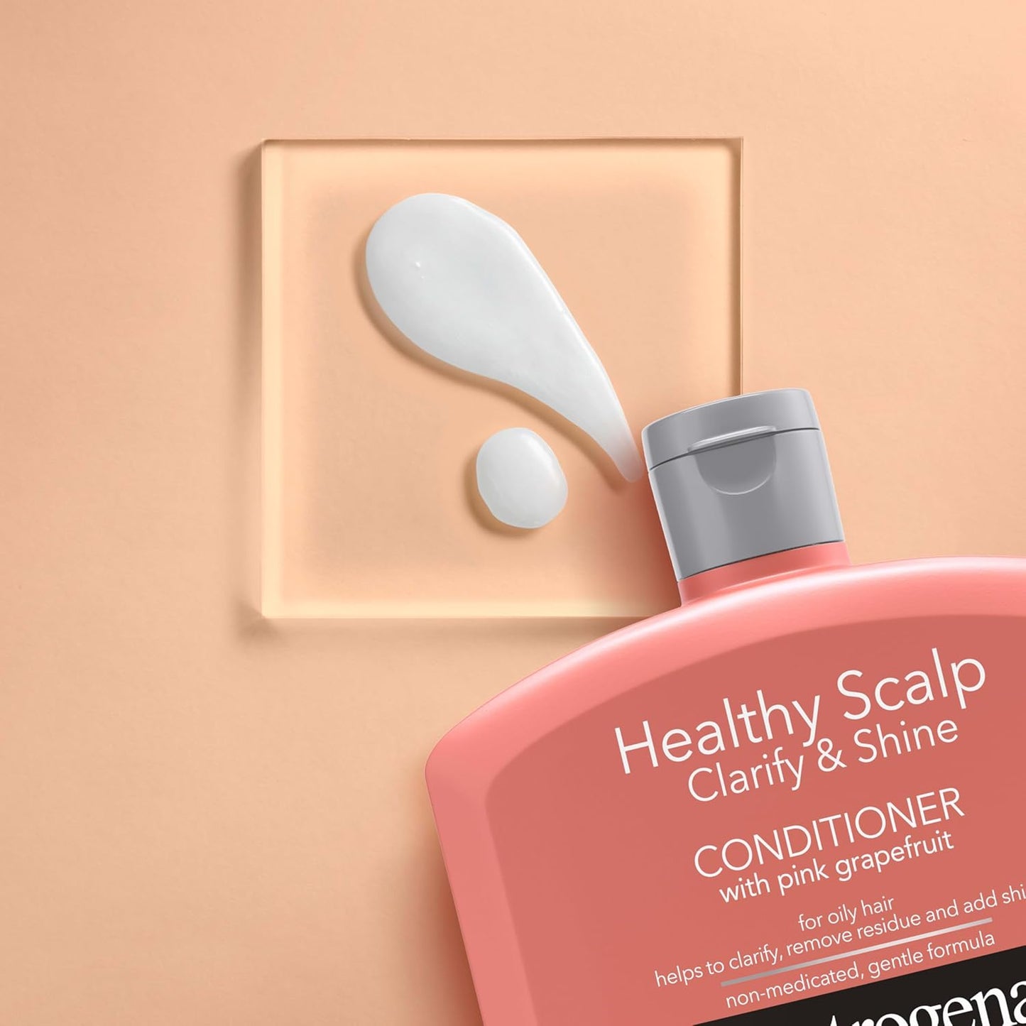Neutrogena Pink Grapefruit Clarify & Shine Conditioner for Oily Scalp – Mindful Bath Night Reset for Adults Who Clarify Weekly