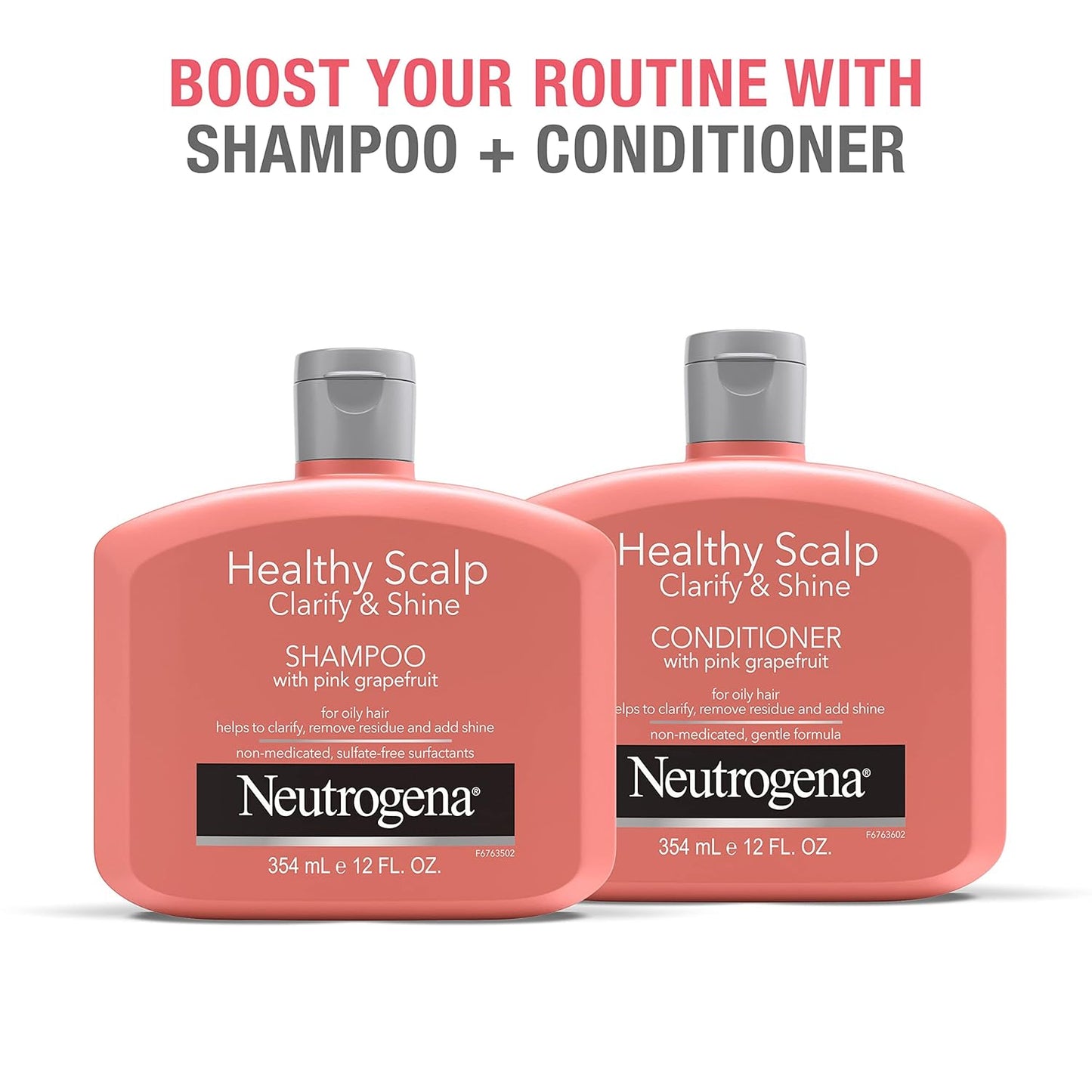 Neutrogena Pink Grapefruit Clarify & Shine Conditioner for Oily Scalp – Mindful Bath Night Reset for Adults Who Clarify Weekly