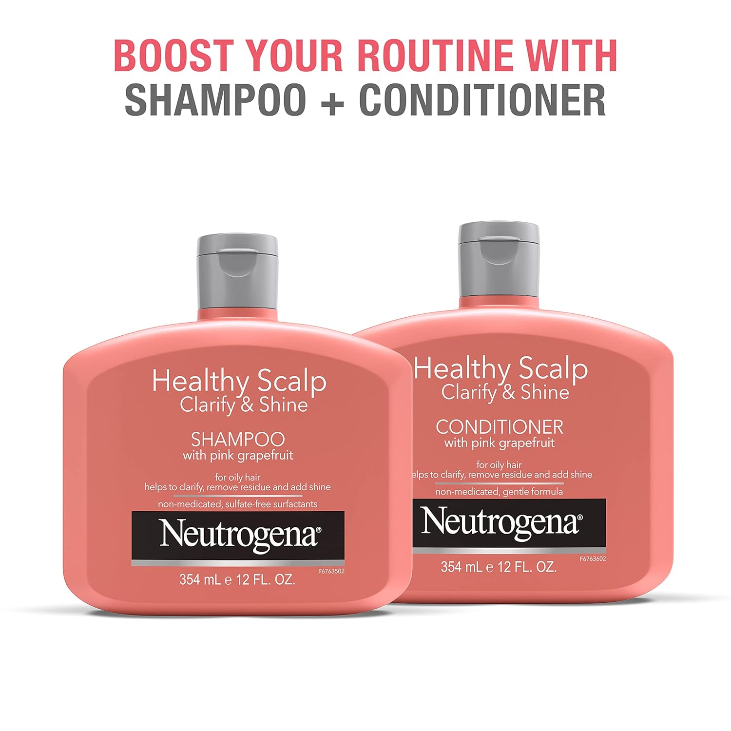 Neutrogena Pink Grapefruit Clarify & Shine Conditioner for Oily Scalp – Mindful Bath Night Reset for Adults Who Clarify Weekly