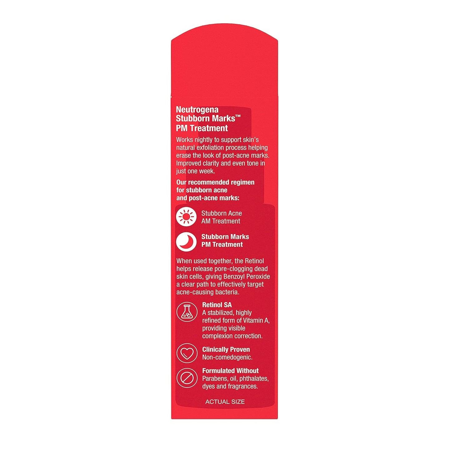Neutrogena Stubborn Marks Night Cream – Fragrance-Free, Paraben-Free Formula for Reactive Skin, 1.0 Fl Oz