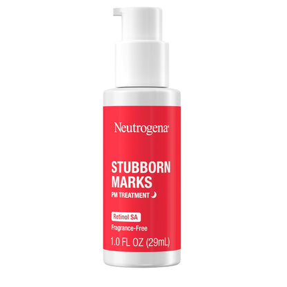 Neutrogena Stubborn Marks Night Cream – Fragrance-Free, Paraben-Free Formula for Reactive Skin, 1.0 Fl Oz