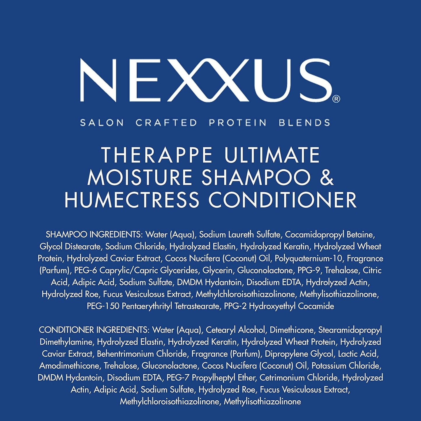 Nexxus Caviar Complex Shampoo & Conditioner for Calming Self-Care Routines and Hair Hydration