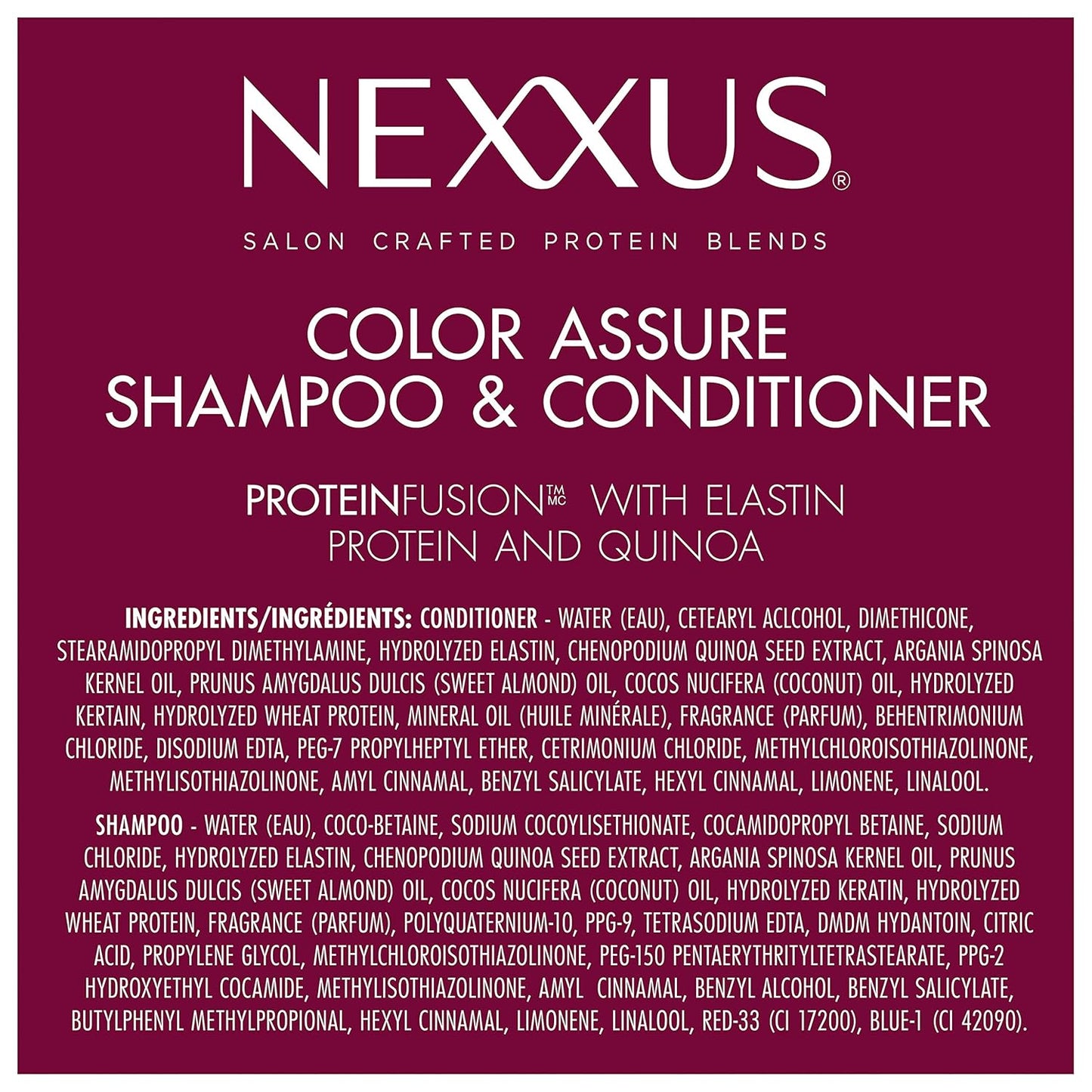 Nexxus Color Assure Elegant 33.8oz Color Defense Pair – Crafted for the Refined At-Home Salon Experience