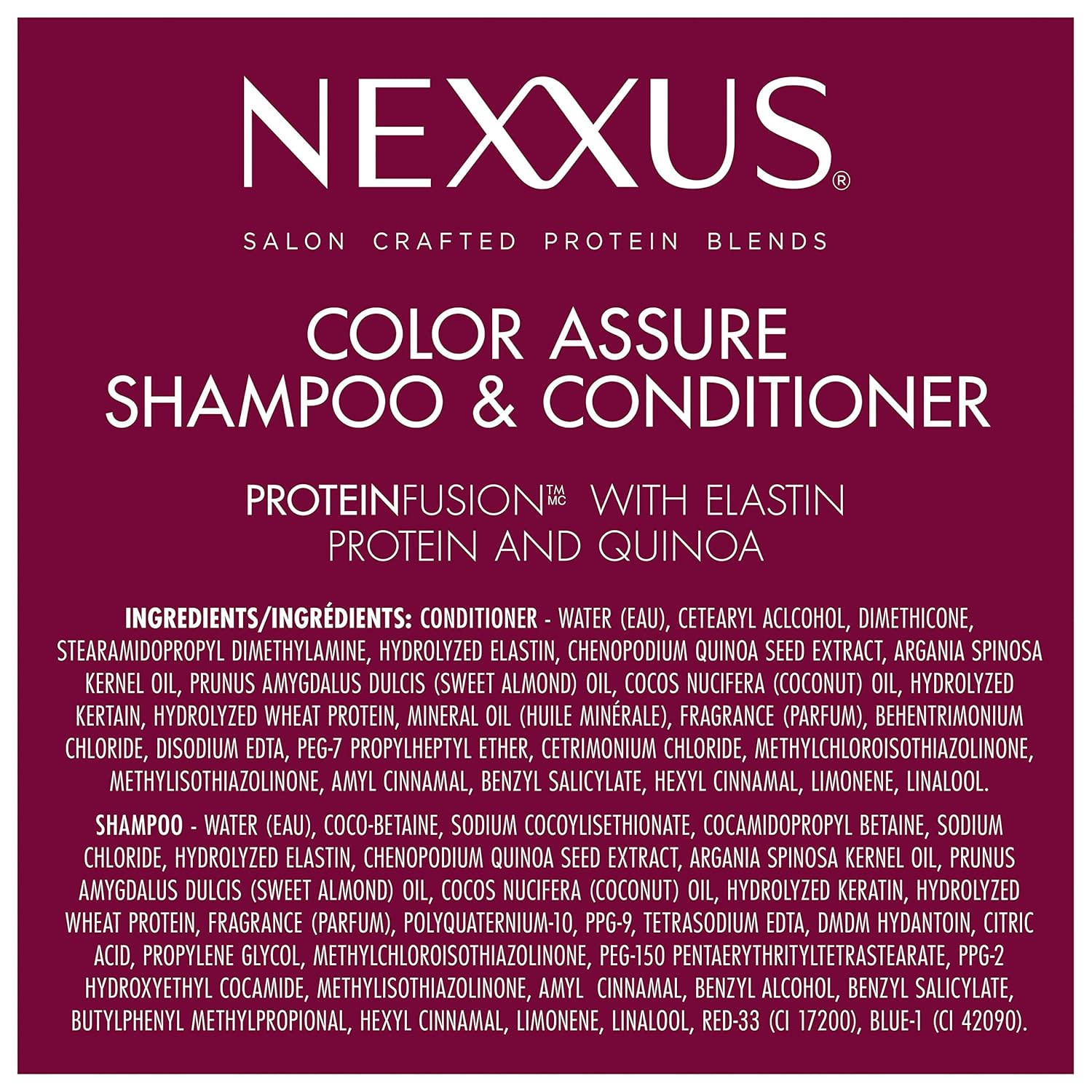 Nexxus Color Assure Elegant 33.8oz Color Defense Pair – Crafted for the Refined At-Home Salon Experience