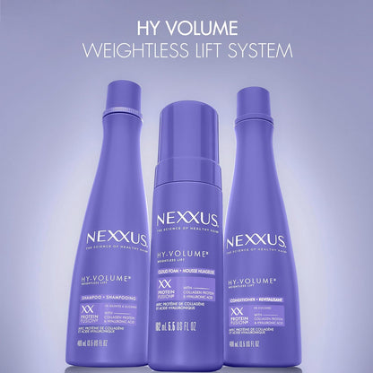 Nexxus Hy-Volume Weightless Lift Shampoo – Elegant Mother's Day or Housewarming Present for the Volume-Seeking Woman