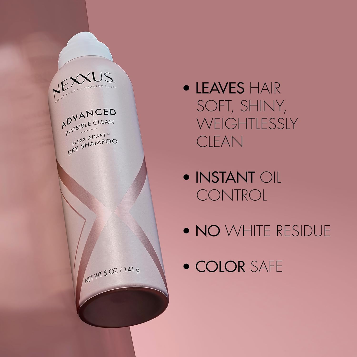 Nexxus Refreshing Dry Shampoo – Less-Is-More Hair Refresh for Oily Roots, Effortless Adaptive Mist