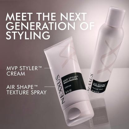 Nexxus Styling Cream MVP Styler Hybrid Multitasking Hair Cream for Gym Locker Rooms, Pre-Workout Smoothing Cream