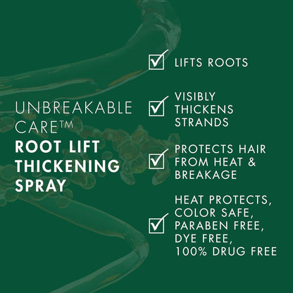 Nexxus Unbreakable Care Thickening Spray – Wellness-Focused Root Lift for Delicate Hair