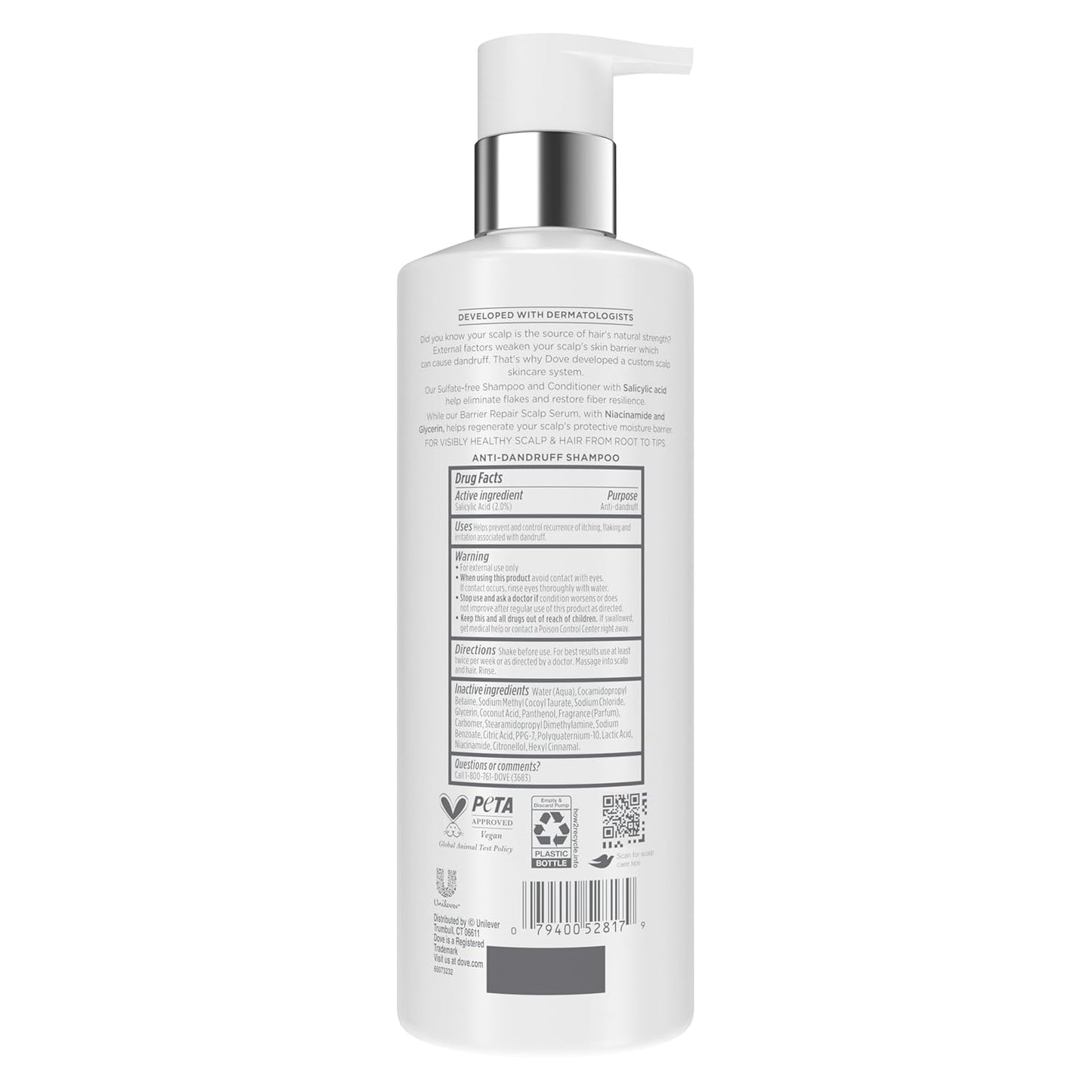 niacinamide and glycerin blend to regenerate the scalp's moisture barrier