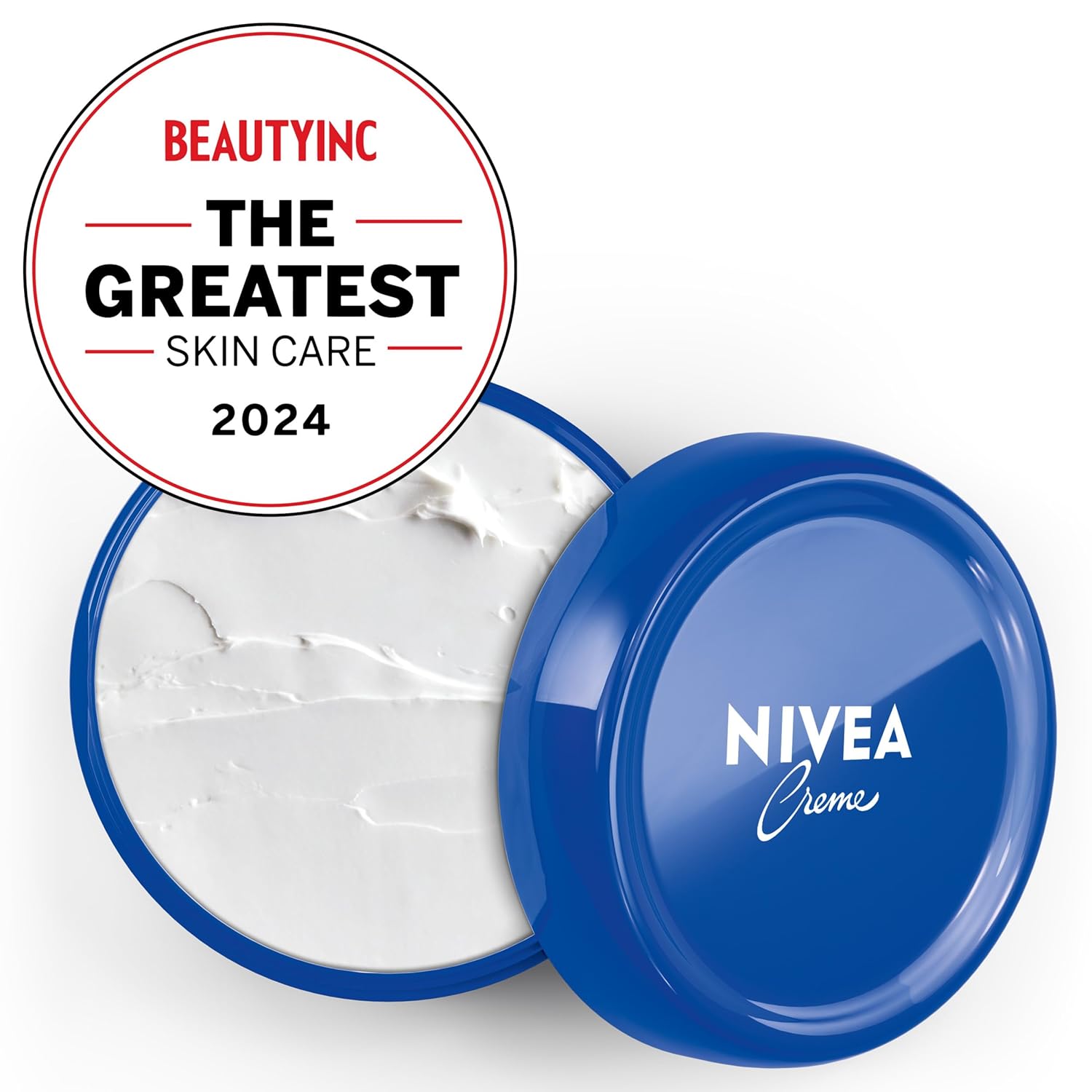 NIVEA Creme All-Skin-Type Body Cream – Clutter-Free Skincare for Capsule Bathrooms, 16 Oz Jar