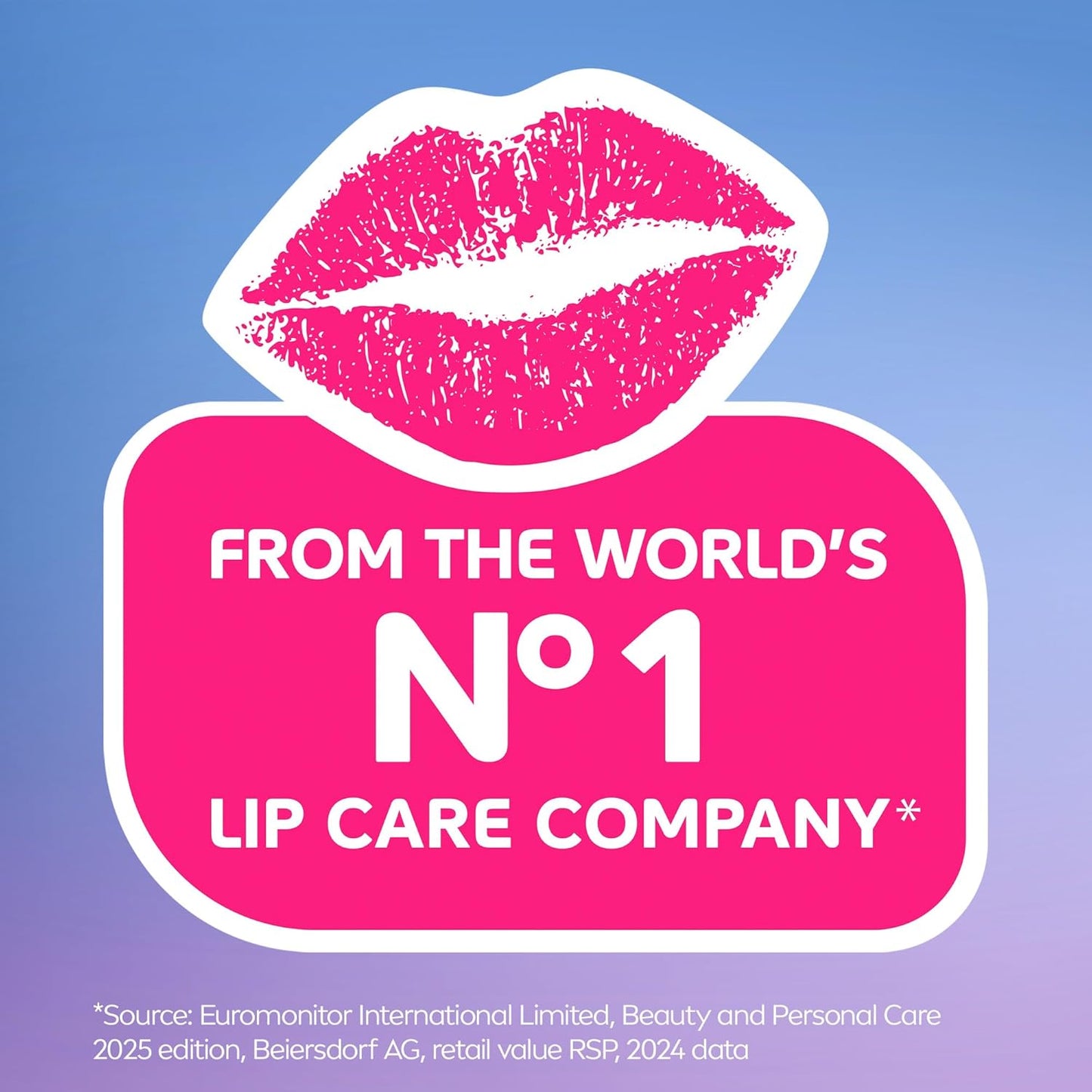 NIVEA Glowy Lips Hyaluronic Acid Lip Balm – Home Office Companion for Quick Lip Refresh Between Calls, 0.35 Fl Oz