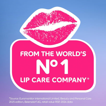 NIVEA Glowy Lips Hyaluronic Acid Lip Balm – Home Office Companion for Quick Lip Refresh Between Calls, 0.35 Fl Oz